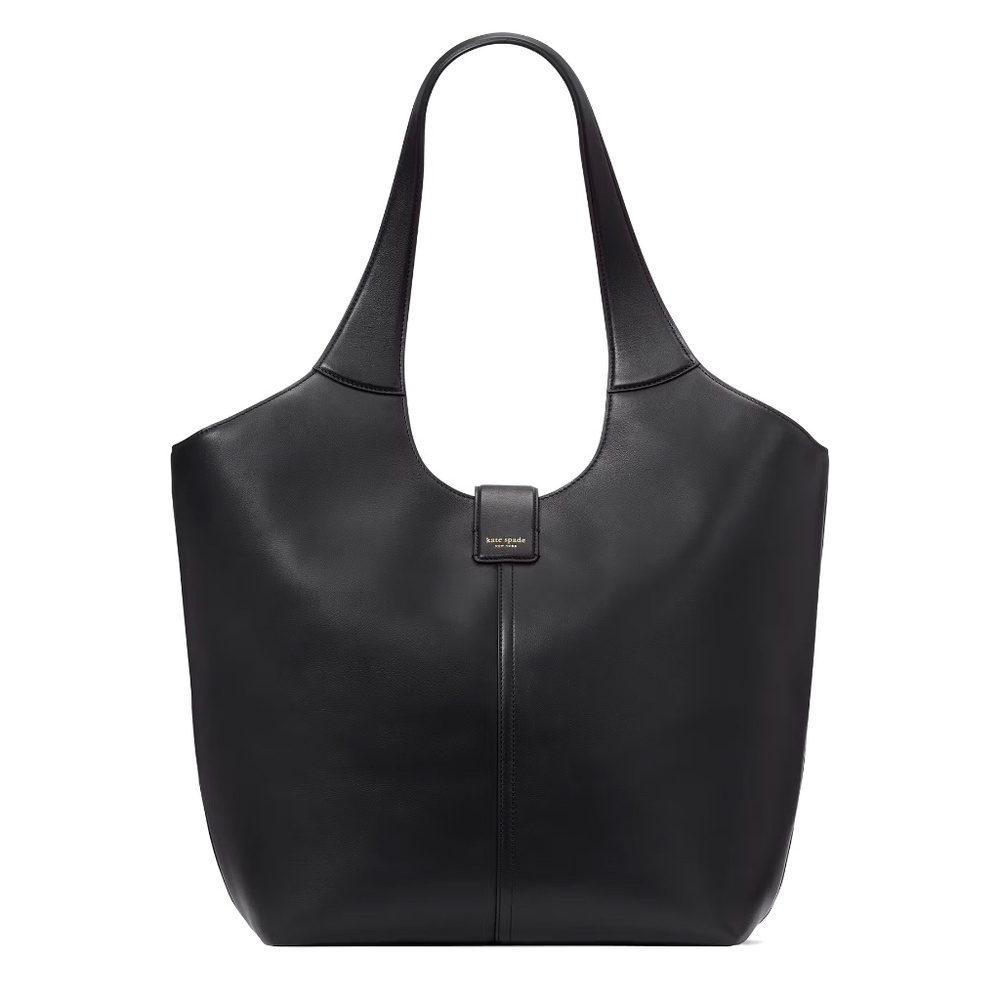 Kate Spade Dakota Large Smooth Napa Leather Tote - Black - Picture 3 of 8